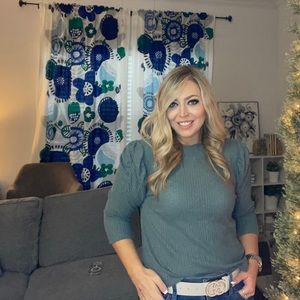 Waffle Knit Sweater